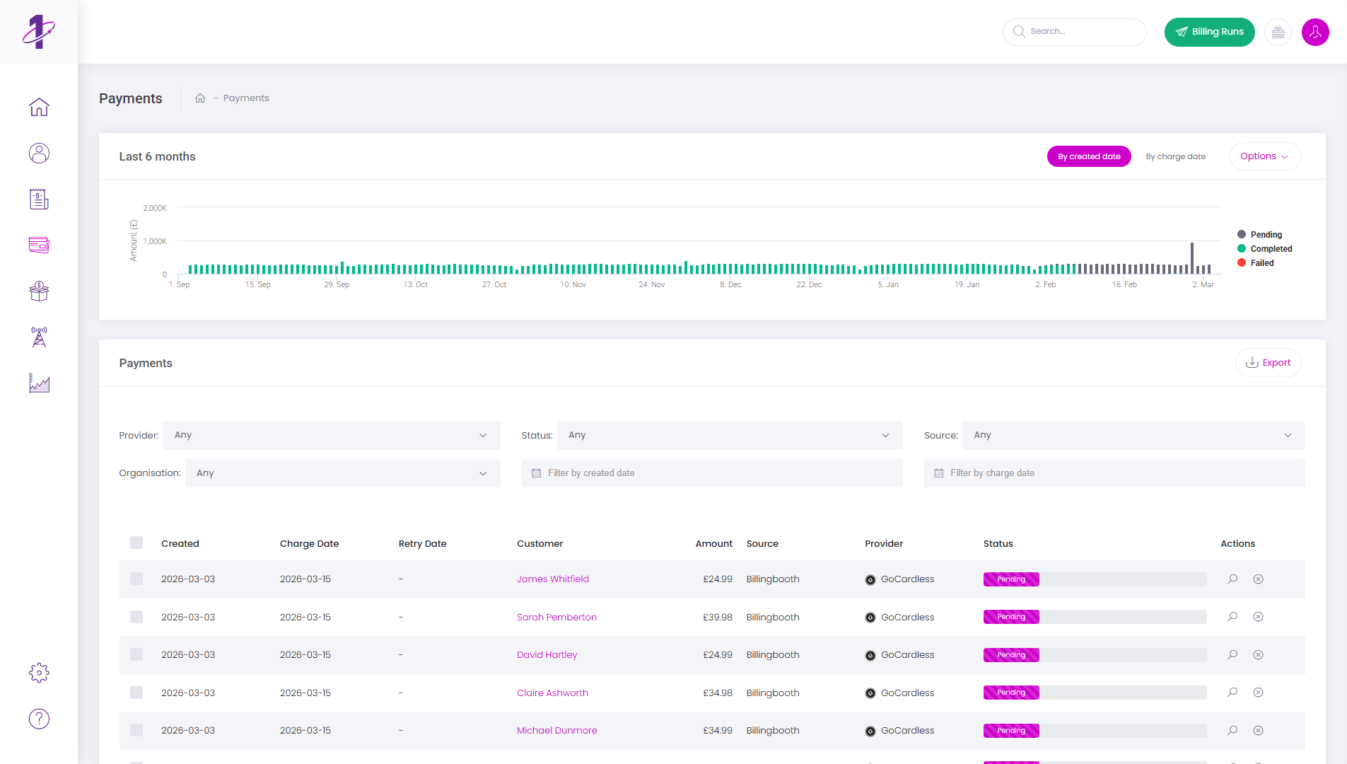BillingBooth portal screenshot 3